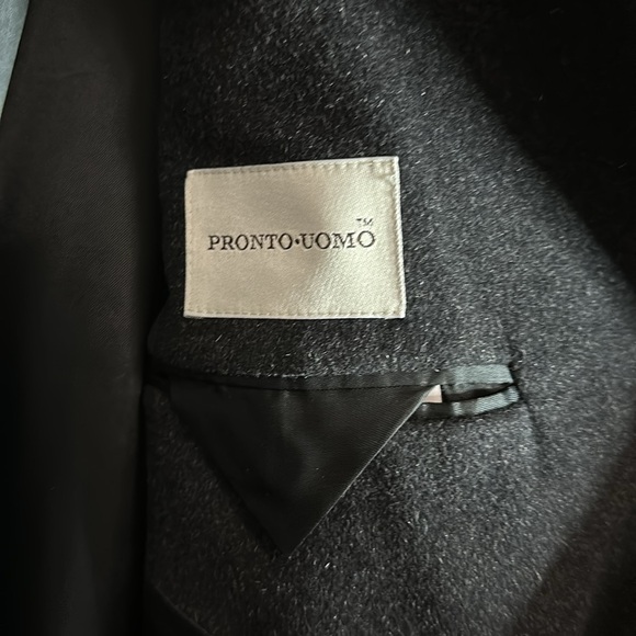 Pronto Uomo Mens lambswool winter coat size 38 made in Italy - Picture 5 of 8